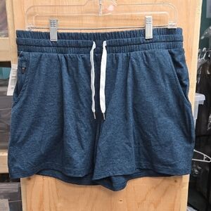 Pacific Trail Size M Heathered Blue Mid Rise Brushed Lounge Shorts